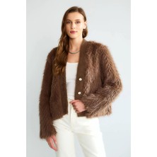 Robin D99761 Kadın Kürk Mont