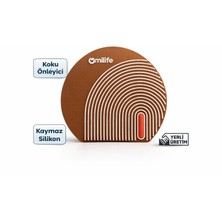 Milife Oval Silikon Gider Koku Önleyici Mat Lavabo Duş Süzgeç Kapatıcı