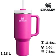 Stanley Quencher H2.o Flowstate™ Tumbler Pipetli Termos 1.18L Pipetli Matara Fuşya