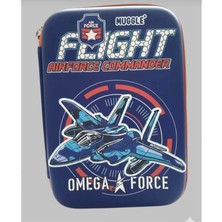 Alpa Store Büyük Genis Kapasiteli Eva Kabartmalı Erkek Çocuk 3D Boyutlu Kalemlik Astronot Futbol Topu Uçak