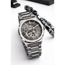 Reward Otomatik Iç Fonksiyonlar Aktif 50 mt Suya Dayanıklı Çelik Kordn Erkek Kol Saati VS.BLKT.0866