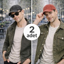 Wearflawless Unisex Yıkamalı Şapka Vintage Eskitme Düz Şapka , Günlük Trend Şapka,erkek Şapka, Kadın Şapka