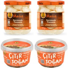 Melis Sarımsak Turşusu 105 gr 2 Adet + Çıtır Soğan 100 gr 2 Adet
