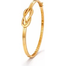 Aydın Kuyumculuk 14 Ayar Altın,düğüm Kelepçe Bileklik AGBLK665