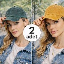 Wearflawless Unisex Yıkamalı Şapka Vintage Eskitme Düz Şapka , Günlük Trend Şapka,erkek Şapka, Kadın Şapka