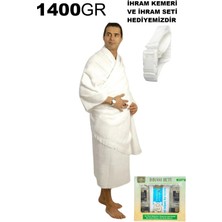 luxurianthome Lüks Hac Ihramı 1400 gr Ihram Kemeri ve Ihram Seti Hediye