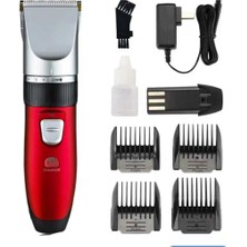 abnturk Çift Bataryalıfiş Şarjlı Kesim Ayarlı  Saç Sakal Kesme Traş Makinesi 4 Başlıklı Traş Makinesi