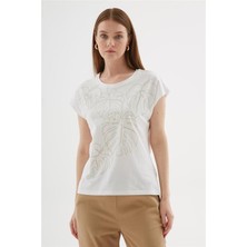 Fashion Friends 25Y0470K1 Kadın Baskılı Bluz