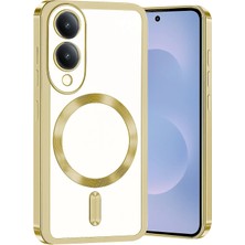 Royal Cover Samsung Galaxy S25 Edge Parlak Magsafe Halkalı Şık Silikon Kılıf Rcv/kross M-Safe