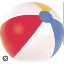 intex 51 cm Deniz Topu Şişme Plaj Topu Havuz Topu Renkli Büyük Boy Yazlık Çocuk Oyun Topu