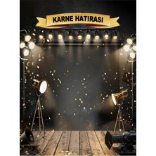 Karne Hatırası, Karne Panosu, Okul Etkinlik 200X200CM Ek Dikişli Kumaş Afiş