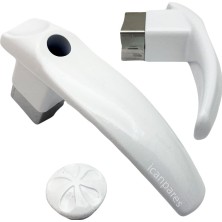 Süppürge Çaydanlık Ile Uyumlu Kulp Demlik Kulp Seti Kulp ve Kapak Tutacak Seti Beyaz