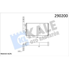 Kale Xmpdby Kalorifer Radyatörü Transit 94-00 Mek Otom 244X145X47