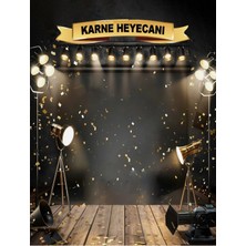 Promisebackdrop2 Karne Heyecanı, Karne Panosu, Okul Etkinlik 200X200CM Ek Dikişli Kumaş Afiş