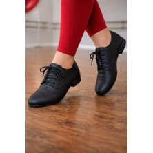 Bitangosu Siyah Hakiki Deri Tango-Salsa-Bacata-Swıng-Solo-Cazz Dans ve Pratik Ayakkabısı