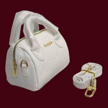 Beyaz Glitter Mini Bag