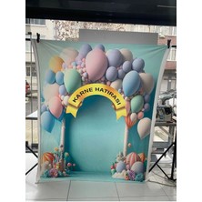 Promisebackdrop2 200X200 cm Ek Dikişli Karne Hatırası Fonu Okul Panoları, Etkinlik Fon