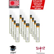Tombow 0,9 mm Hb Kalem Ucu 12 Paket Her Paket Içi 24 Adet