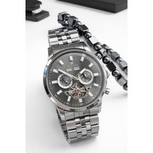 Reward Otomatik Iç Fonksiyonlar Aktif 50 mt Suya Dayanıklı Çelik Kordn Erkek Kol Saati VS.BLKT.0871