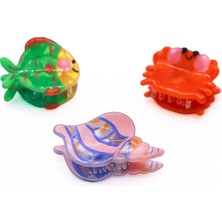 Mini And Kids Litte Mermaids Çocuk Toka -Small /yengeç