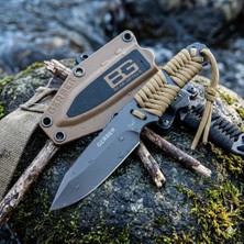 Bosile Outdoor Paracord Sarımlı Sabit Namlulu Hayatta Kalma ve Kamp Bıçağı