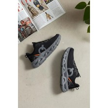 Ayakkabı Fuarı Elit ASENS4342 Erkek Klasik Sneaker Siyah - Füme