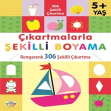 Elma Shop Çıkartmalarla Şekilli Boyama 5 Yaş Üstü