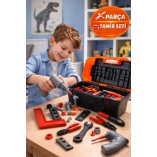Toyfest 16 Parça Oyuncak Tamir Seti Çantalı Çocuk Alet Seti Matkaplı Tamir Çantası