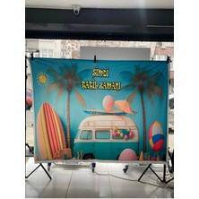 Promisebackdrop2 250X200 cm Ek Dikişli Karne Hatırası Fonu Okul Panoları, Etkinlik Fon