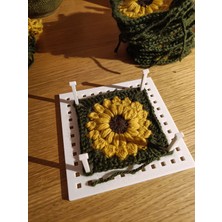 Casey Store Kusursuz Örgü ve Motif Gerdirme Panosu Aparatı (12 Cm) + 6 Adet Sabitleme Çubuğu - Kadınlara Özel Hobi Seti