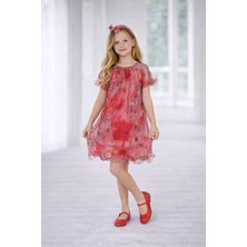 Dıgıl Kids Kız Çocuk Çok Renkli Tül Elbise