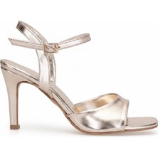 Ayakkabı Fuarı Elit PM100 K2001C Kadın Klasik Topuklu Ayakkabı Altın