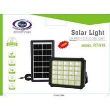 Paxteks Everton RT-918 Şarjlı 100W Solar Panelli Projektör LED