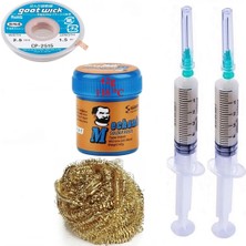 Smnr Havya Ucu Temizleme Lehim Solder Paste 138°C 42G Flux Lehim Toplama CP-2515 Lehim Emme Teli 2,5 mm ST02