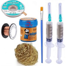 Smnr Havya Ucu Temizleme Lehim Solder Paste 138°C 42G Flux Lehim Toplama CP-3515 Lehim Emme Teli 3,5 mm ST04