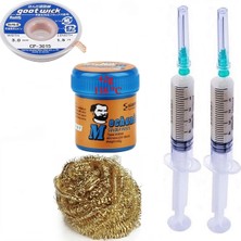 Smnr Havya Ucu Temizleme Lehim Solder Paste 138°C 42G Flux Lehim Toplama CP-3015 Lehim Emme Teli 3,0 mm ST04