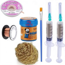 Smnr Havya Ucu Temizleme Lehim Solder Paste 138°C 42G Flux Lehim Toplama CP-2015 Lehim Emme Teli 2,0 mm ST06
