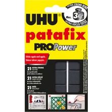 UHU Pro Power Patafix 21 Adet Yapıştırıcı Siyah Renkli Güçlü Tutma Performansı ile