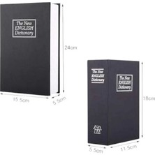 xirshop Büyük Boy Anahtarlı Kitap Görünümlü Gizli Kasa Çelik Kasa Altın Kasası