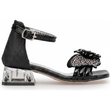 Ayakkabı Fuarı Elit BR-P-151-26Y Patik Kız Çocuk Abiye Ayakkabı Siyah