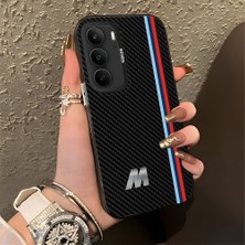 HONTINGA Realme 14X ile Uyumlu Kılıfı Silikon Kenar Sert Arka Düşüme Önleyici Basitlik Anti Düşme Kamera Korumali Bmw Desen Telefon Kılıfı Kadın ve Erkek Için Uygundur K1-0587