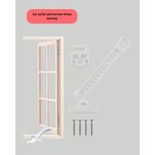 xirshop Pencere Cam Emniyet Kilidi Açılma Sınırlayıcı Set