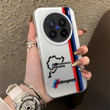 HONTINGA Vivo X200 Pro ile Uyumlu Kılıfı Silikon Kenar Sert Arka Düşüme Önleyici Basitlik Anti Düşme Kamera Korumali Bmw Desen Telefon Kılıfı Kadın ve Erkek Için Uygundur K1-0587