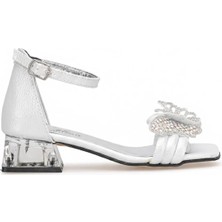 Ayakkabı Fuarı Elit BR-F-151-26Y Filet Kız Çocuk Abiye Ayakkabı Sedef