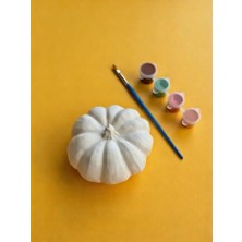 Tilekey Seramik Balkabağı Boyama Seti – Taş Tozu Dekoratif Obje Dıy Hobi Kiti