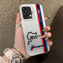 HONTINGA Oppo A6 Pro 4g ile Uyumlu Kılıfı Silikon Kenar Sert Arka Düşüme Önleyici Basitlik Anti Düşme Kamera Korumali Bmw Desen Telefon Kılıfı Kadın ve Erkek Için Uygundur K1-0587