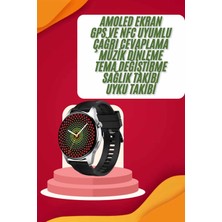 xirshop Yuvarlak Kasa 46MM Akıllı Saat Android ve Ios Uyumlu Uyku ve Sağlık Takibi