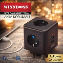 Banum Luxury Isıya Dayanıklı Termal Akım Korumalı Smart Akım Dengeleme 2xusb Type-C Power Priz