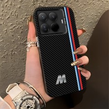 HONTINGA Xiaomi 15T Pro ile Uyumlu Kılıfı Silikon Kenar Sert Arka Düşüme Önleyici Basitlik Anti Düşme Kamera Korumali Bmw Desen Telefon Kılıfı Kadın ve Erkek Için Uygundur K1-0587