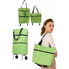 xirshop Katlanabilir Tekerlekli Pazar Market Çarşı Arabası Market Alışveriş Çantası